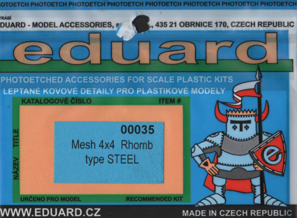 Mesh 4x4 Rhomb Type Steel