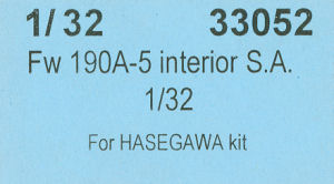 Fw 190A-5 Interior Self-Adhesive