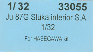 Ju 87G Stuka Interior Self-Adhesive