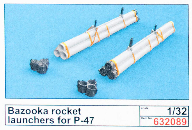 Bazooka Rocket Launchers for P-47 Set
