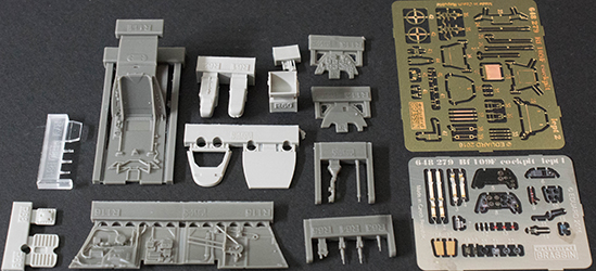 Bf 109F Cockpit Set