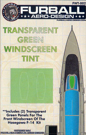 F-14 Transparent Green Windscreen Tint Set