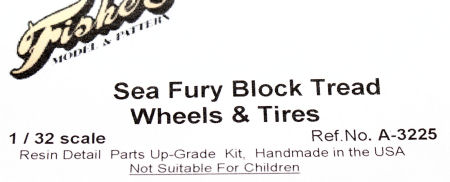 Sea Fury Block Tread Wheel and Tire Set