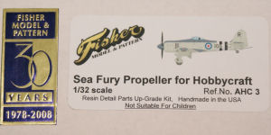 Sea Fury Propeller for Hobbycraft