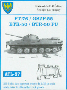 Track set for PT-76, GSZP-55, BTR-50, or BTR-50PU