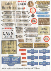 Normandy Road Signs WWII