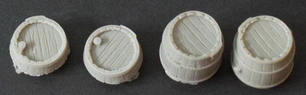 Wooden Barrel Set Set
