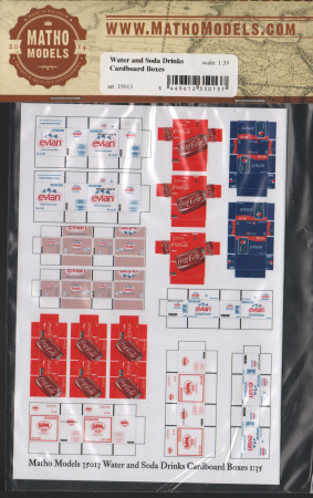 Water and Soda Drinks Cardboard Boxes