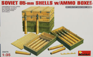 Soviet 85mm Shells w/Ammo Boxes