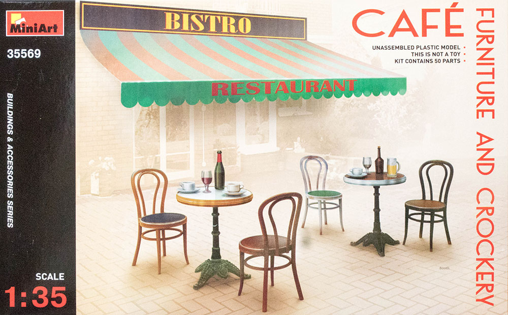 MiniArt 35569 1/35 Cafe Furniture and Crockery First Look