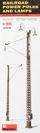 Railroad Power Poles and Lamps