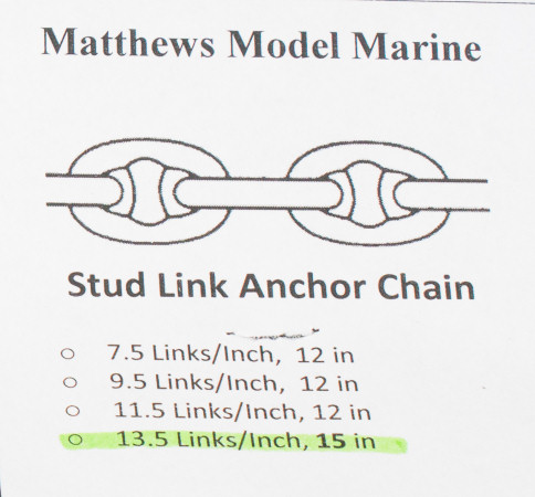 Matthews Model Marine Stud Anchor Chain First Look