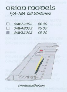 F/A-18A Tail Stiffeners