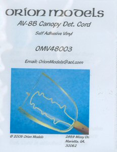 AV-8B Canopy Det. Cord