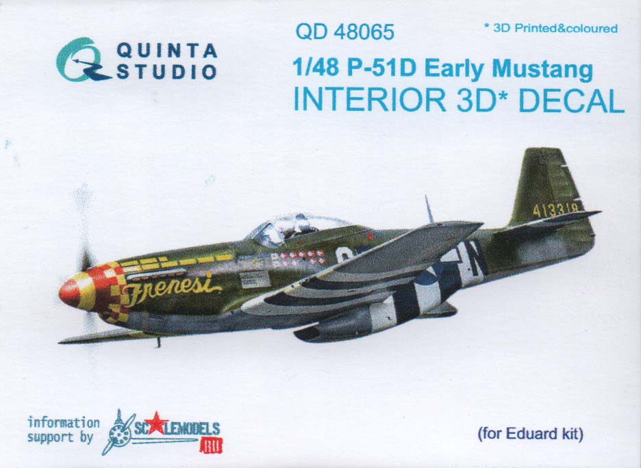 P-51D-5 Mustang Interior 3D Decal Set
