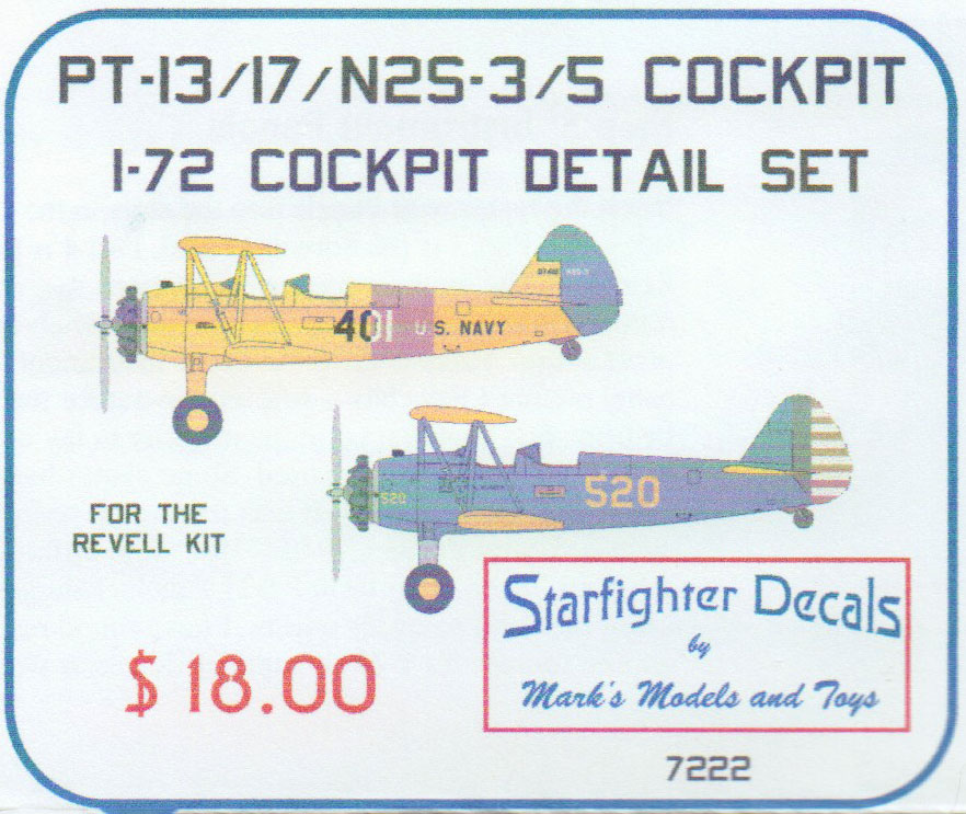 PT-13/17/N2S-3/5 Cockpit Detail Set Set