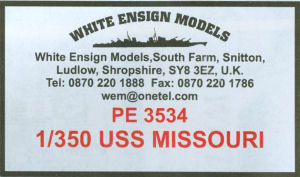 USS Missouri Detail Set