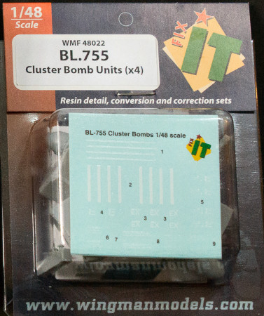 Wingman Models 1/48 BL755 Cluster Bomb