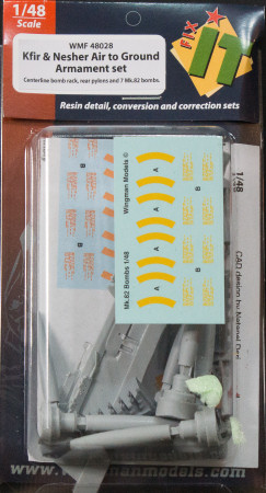Wingman Models 1/48 Kfir and Nesher Air-to-Ground Armament Set