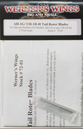 AH-1G/UH-1D-H Tail Rotor Blades Kit
