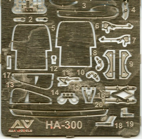 A&A Model 7207 1/72 Ha-300 Light Supersonic Interceptor Parts Image 05