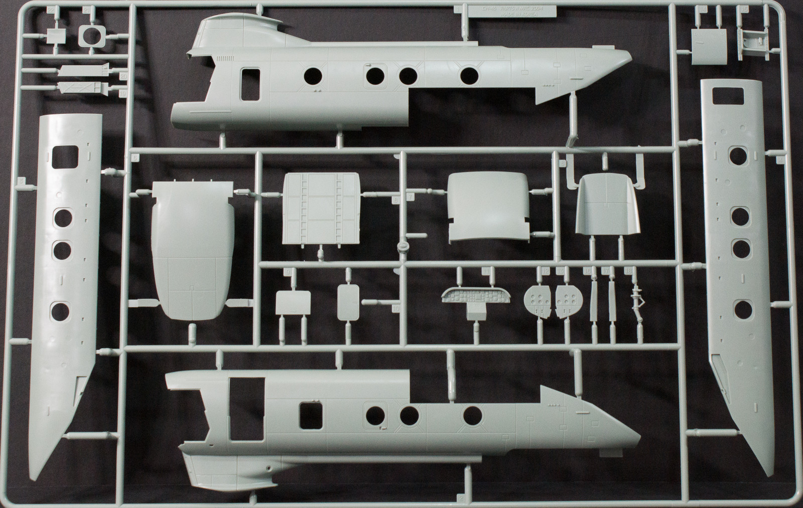 Academy 12205 1/48 KV-107-II-5 JASDF 50th Anniversary 'White Heron' Parts Image 01