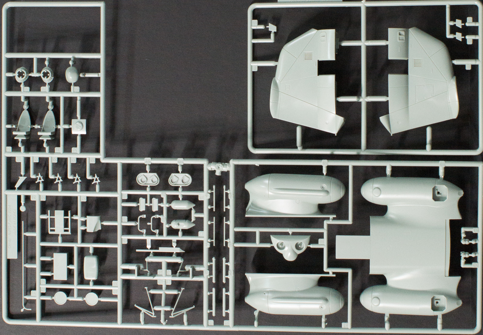 Academy 12205 1/48 KV-107-II-5 JASDF 50th Anniversary 'White Heron' Parts Image 02