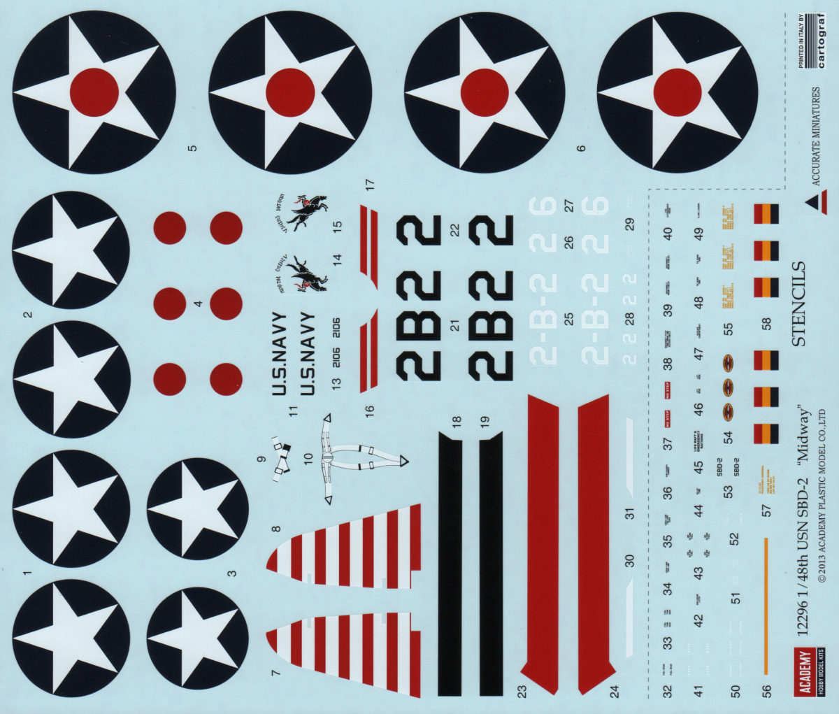 Academy 12296 1/48 SBD-2 Dauntless Parts Image 04