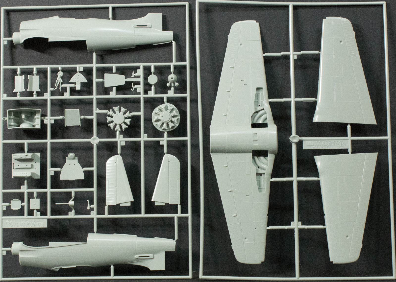 Academy 12313 1/48 F8F-1/2 Bearcat Parts Image 01