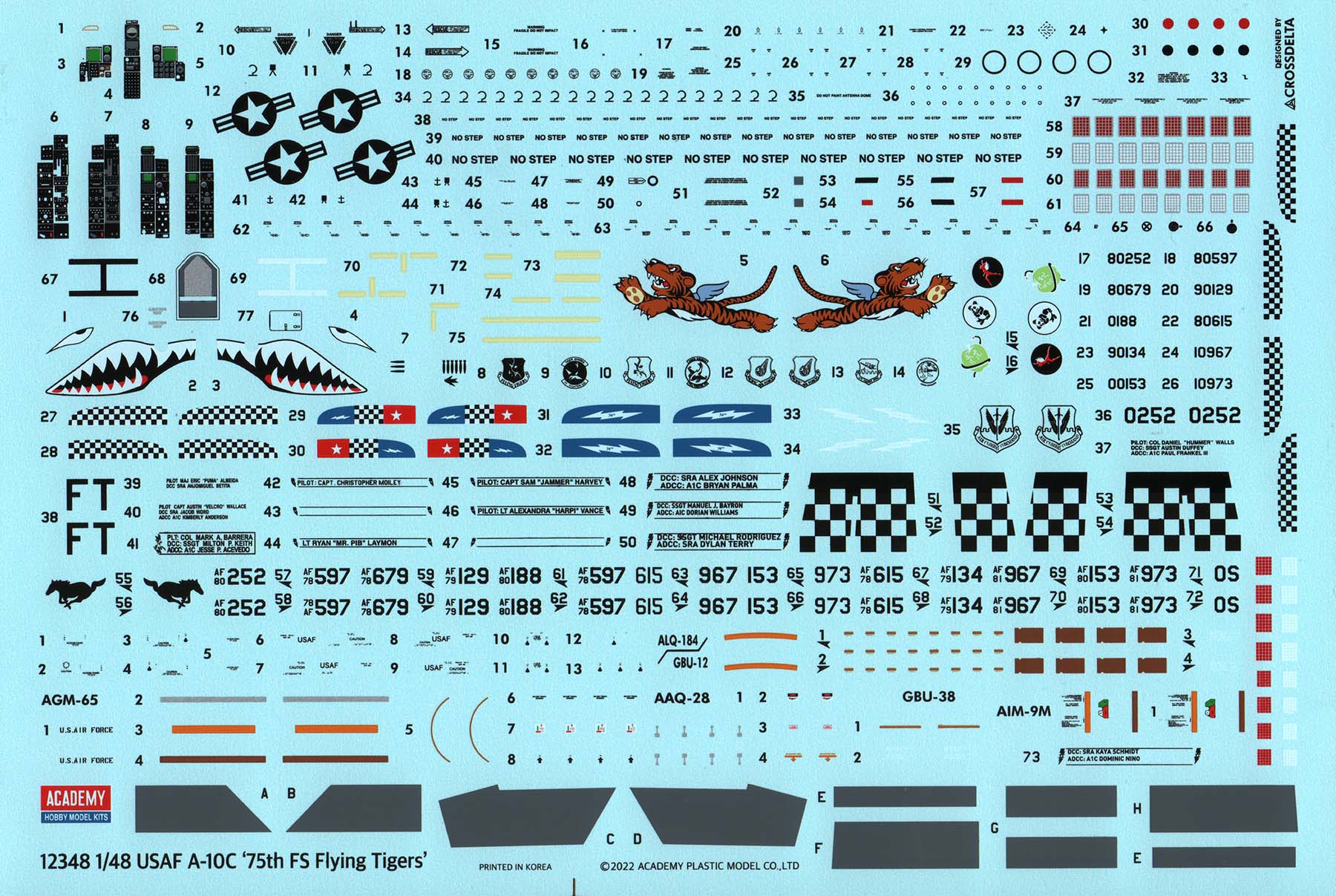 Academy 12348 1/48 A-10C Thunderbolt II Parts Image 05