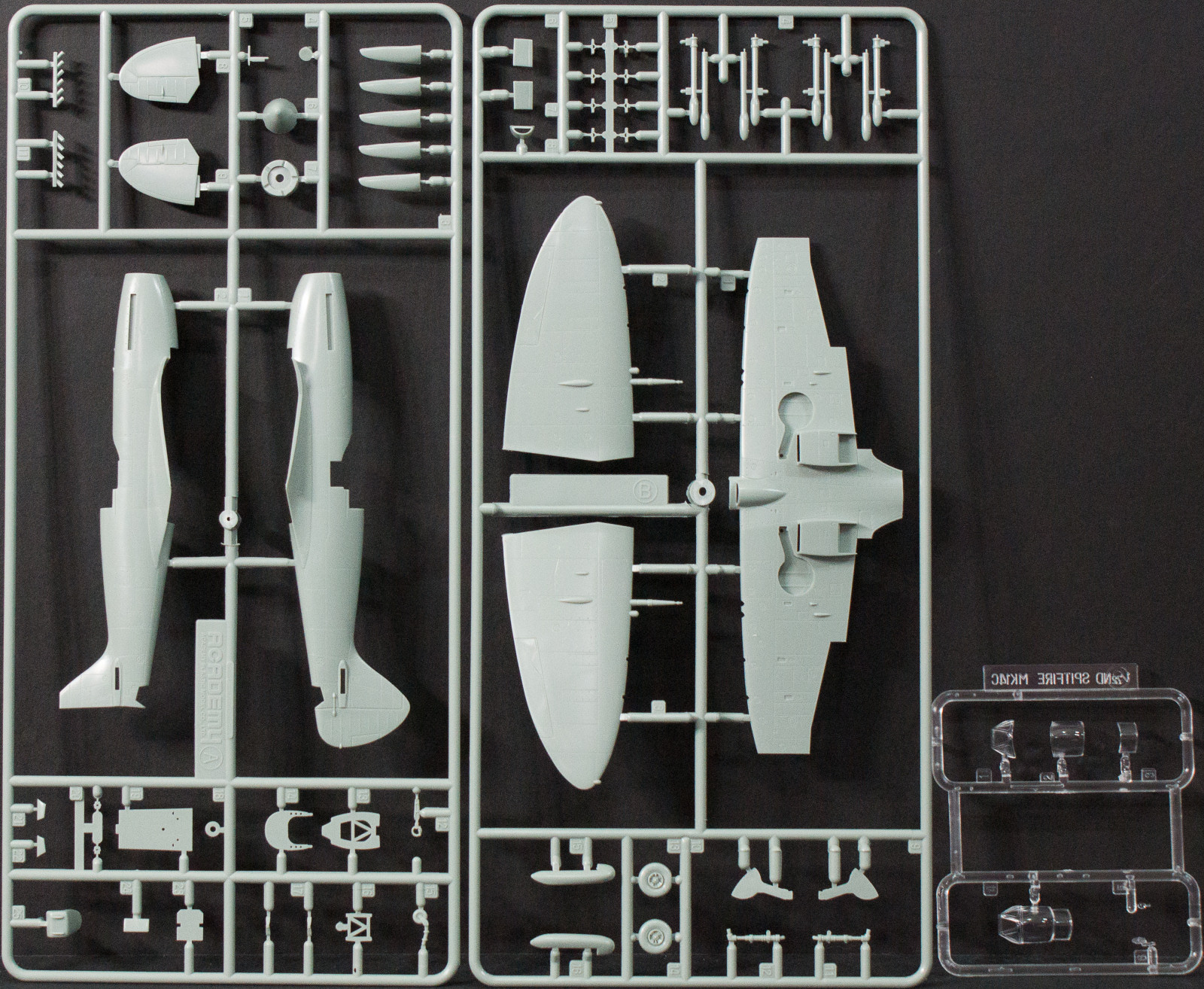 Academy 12512 1/72 Spitfire Mk.XIVc and Typhoon Mk.Ib 'D-Day' Parts Image 01