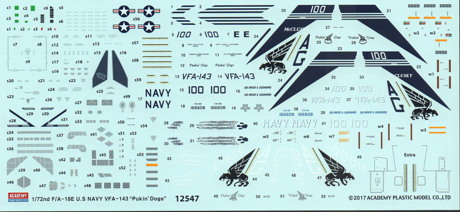 Academy 12547 1/72 F/A-18E Super Hornet Parts Image 04