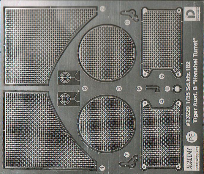 Academy 13229 1/35 King Tiger Ausf.B 'Henschel Turret' Parts Image 08