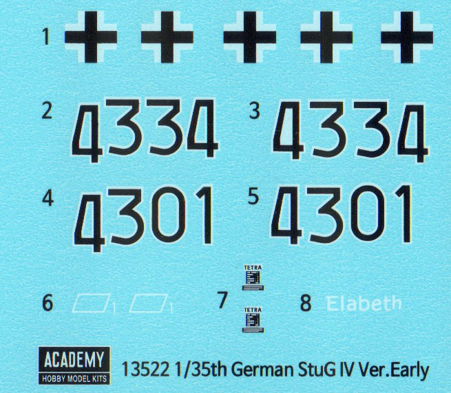 Academy 13522 1/35 Sturmgeschutz IV (early) Parts Image 04