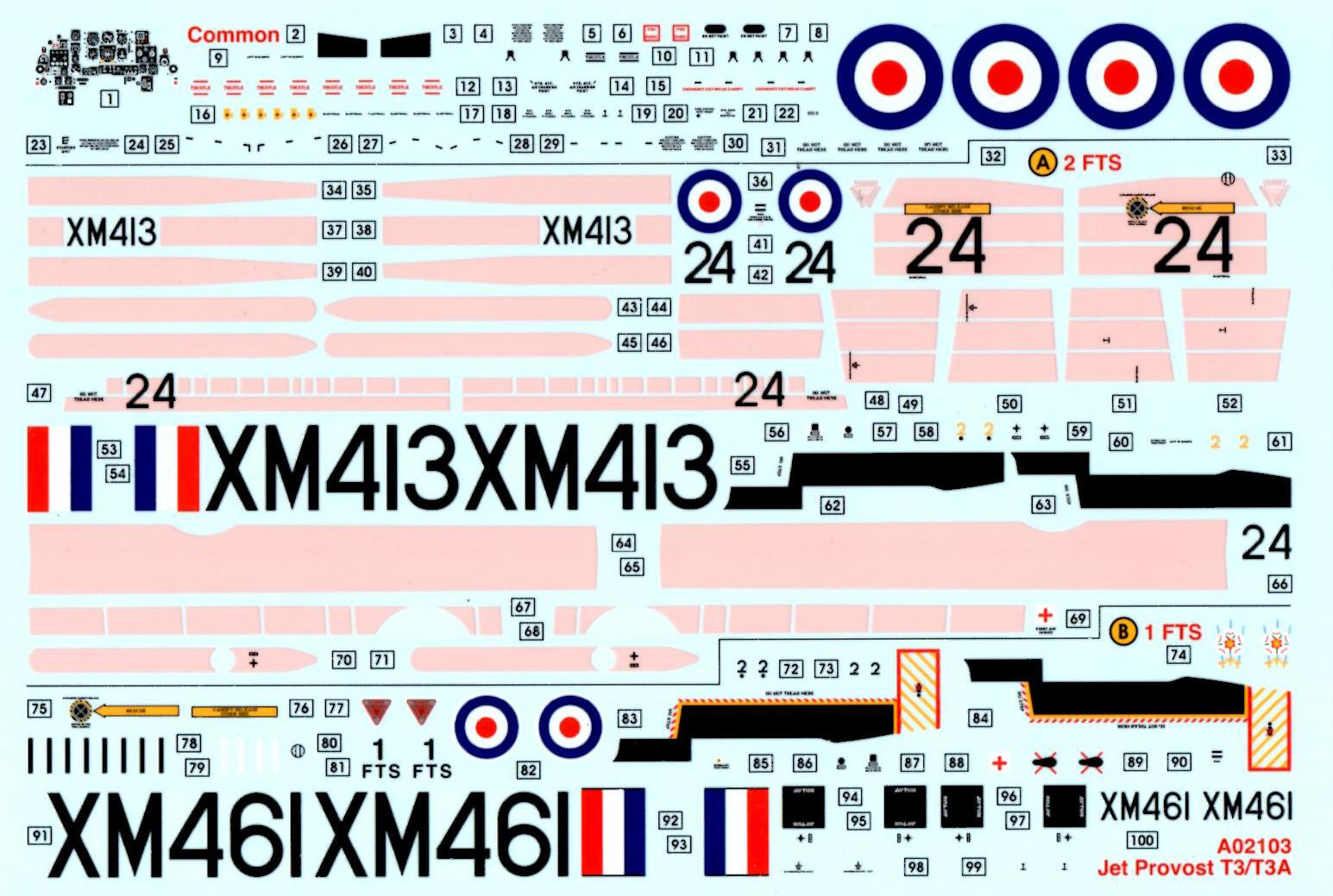 Airfix 2103 1/72 Jet Provost T.3 Parts Image 05