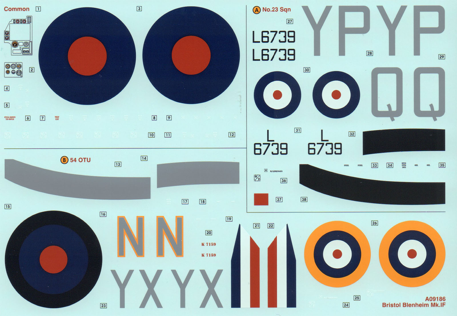 Airfix 9186 1/48 Blenheim Mk.1F Parts Image 04