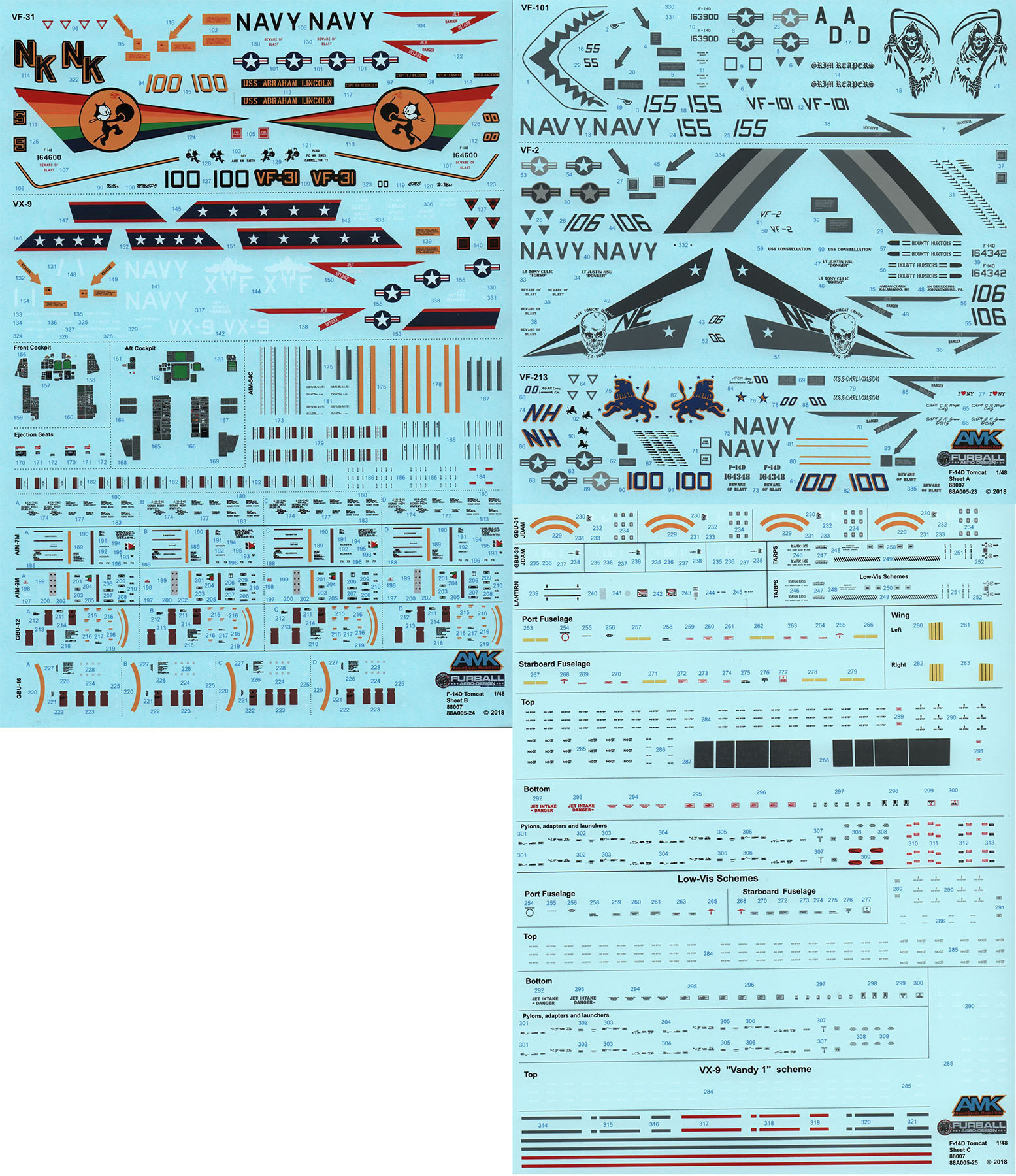 AMK 88007 1/48  F-14D Super Tomcat Parts Image 08
