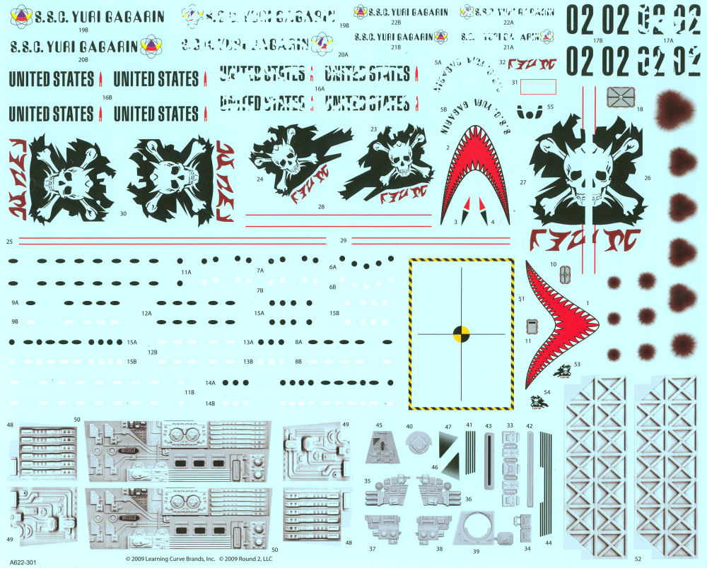 AMT 0622 1/500 UFO Mystery Ship Parts Image 05
