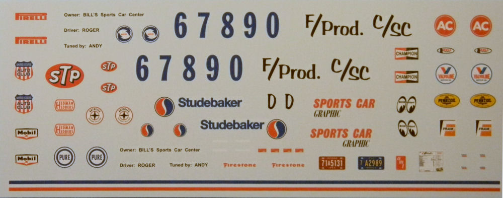 AMT 0780 1/25 Studebaker Avanti Parts Image 05