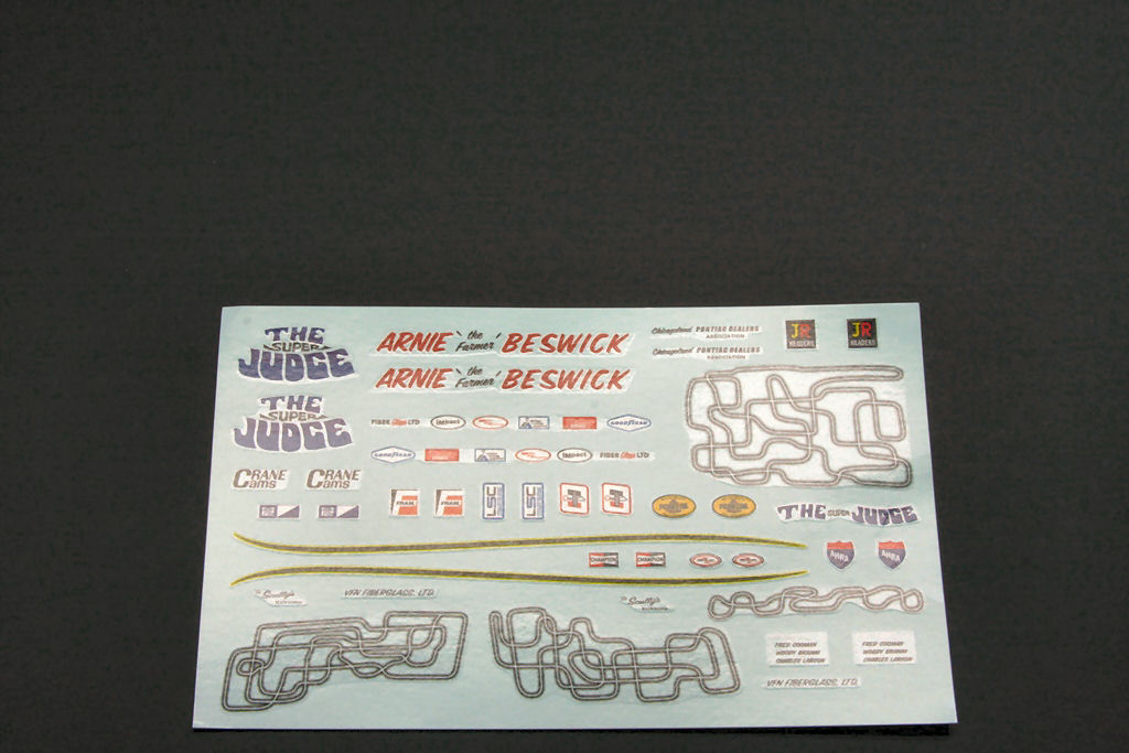 AMT 0784 1/25 1969 Pontiac GTO 'The Judge' Funny Car Parts Image 10