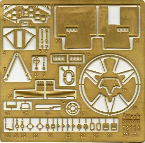 Arma Hobby 70005 1/72 PZL P.7A Parts Image 02