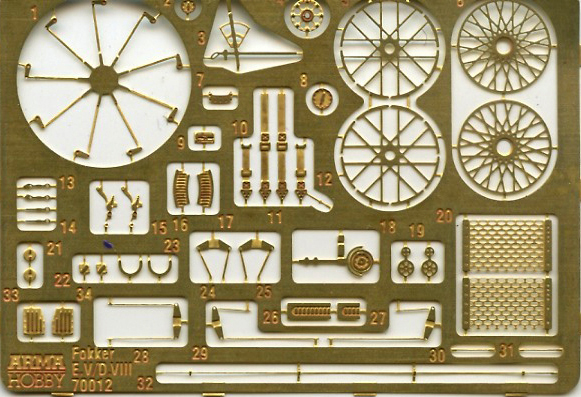 Arma Hobby 70012 1/72 Fokker E.V Parts Image 02