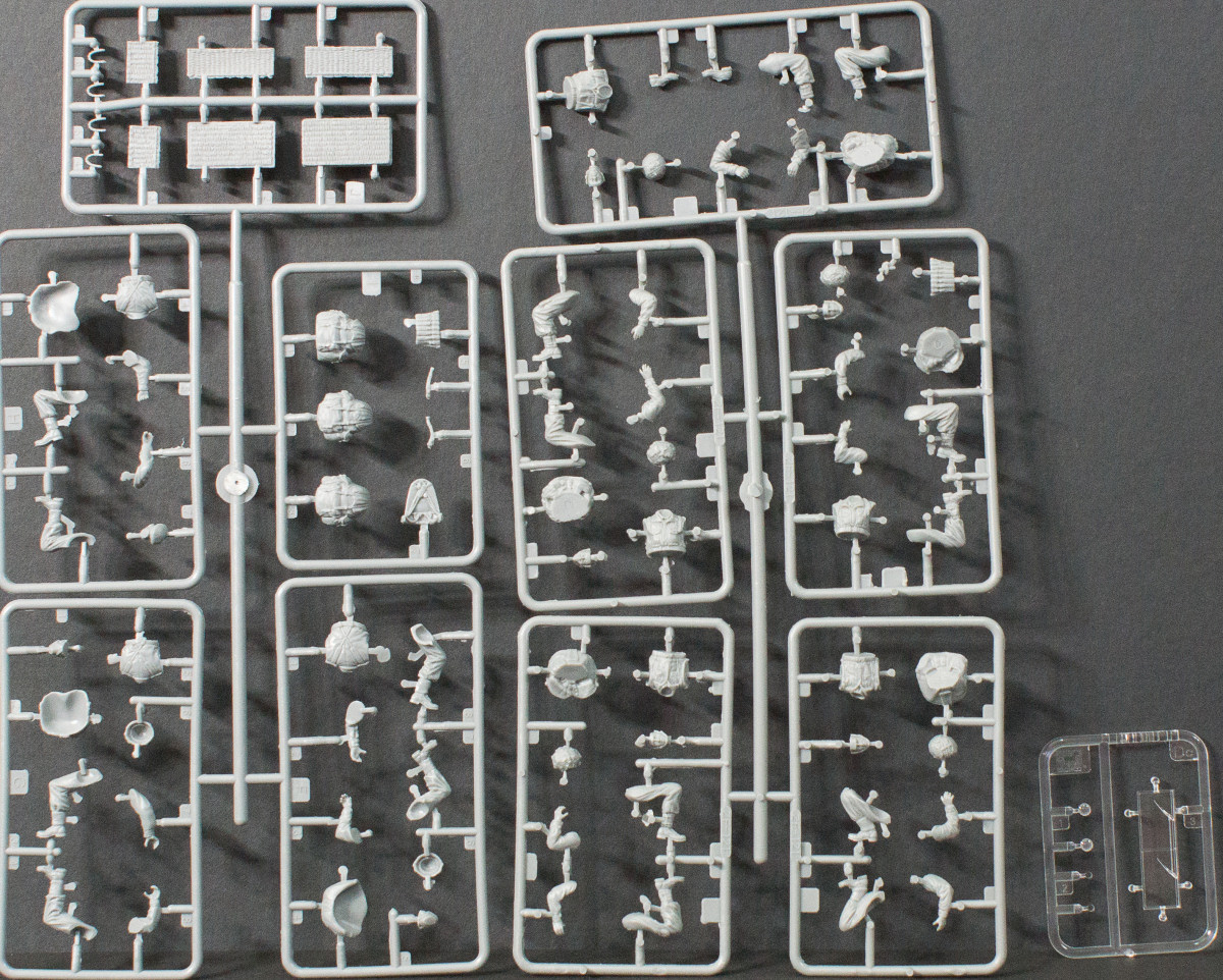 Bronco Models 35169 1/35 British Airborne Troops Riding in 1/4 Ton Truck and Trailer Image 04