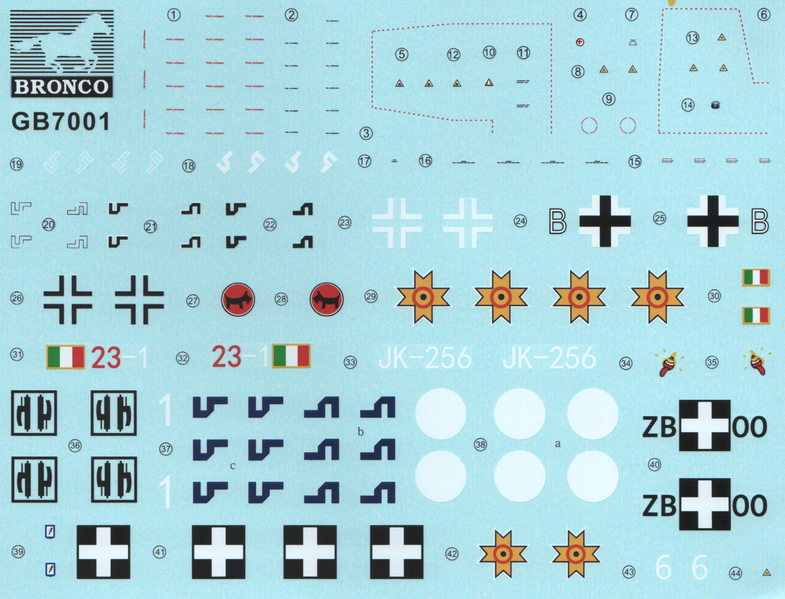 Bronco Models 7001 1/72 Blohm and Voss BV P.178 Dive Bomber Jet Kit Image 02