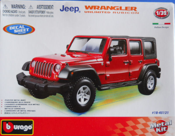 jeep wrangler plastic model kit