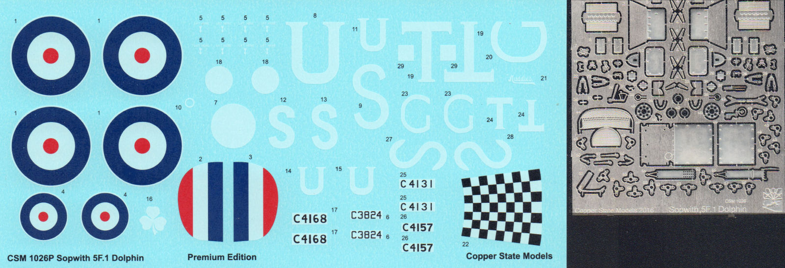Copper State Models 1026 1/48 Sopwith 5F.1 Dolphin Parts Image 04
