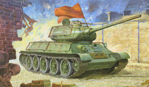 T-34/85 with Bedspring Armor