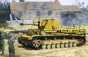 Heuschreke IVb 'Grasshopper' 10.5 cm le.F.H. 18/6 (Sf.) auf Geschuetzwagen III/IV