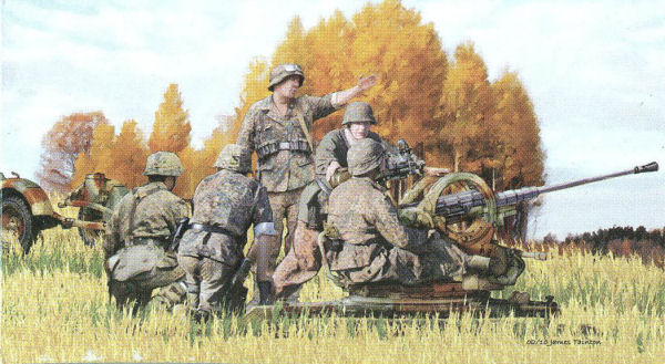 2cm Flak 38 Late Production mit Sd.An.51