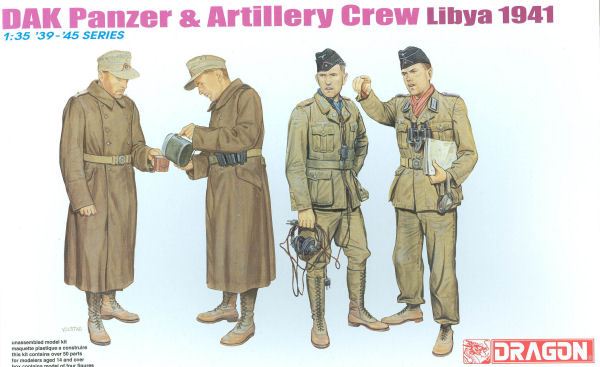 DAK Panzer & Artillery Crew Libya 1941